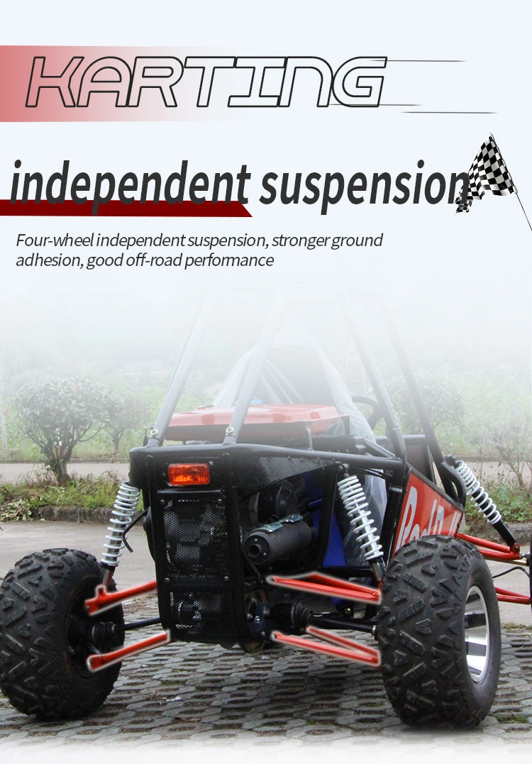 New 150cc Gasoline off Road Beach Dune Buggy Cross Adults Shaft Drive Single Seat Go Kart